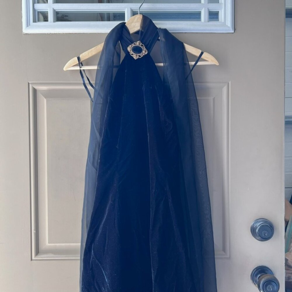 1980's Loralie Original Black Velvet dress